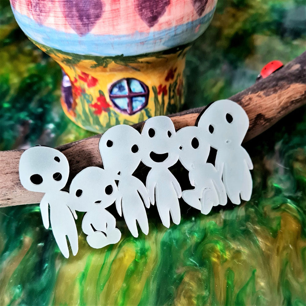 Kodama Tree Spirit Brooch by Cherryloco Jewellery 4