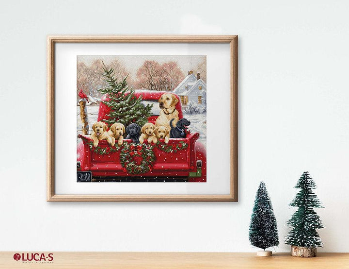 Labs Truck BU5009L Counted Cross-Stitch Kit