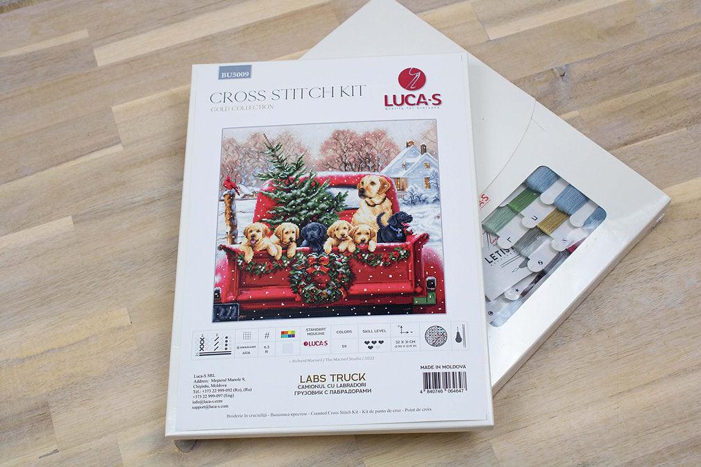 Labs Truck BU5009L Counted Cross-Stitch Kit