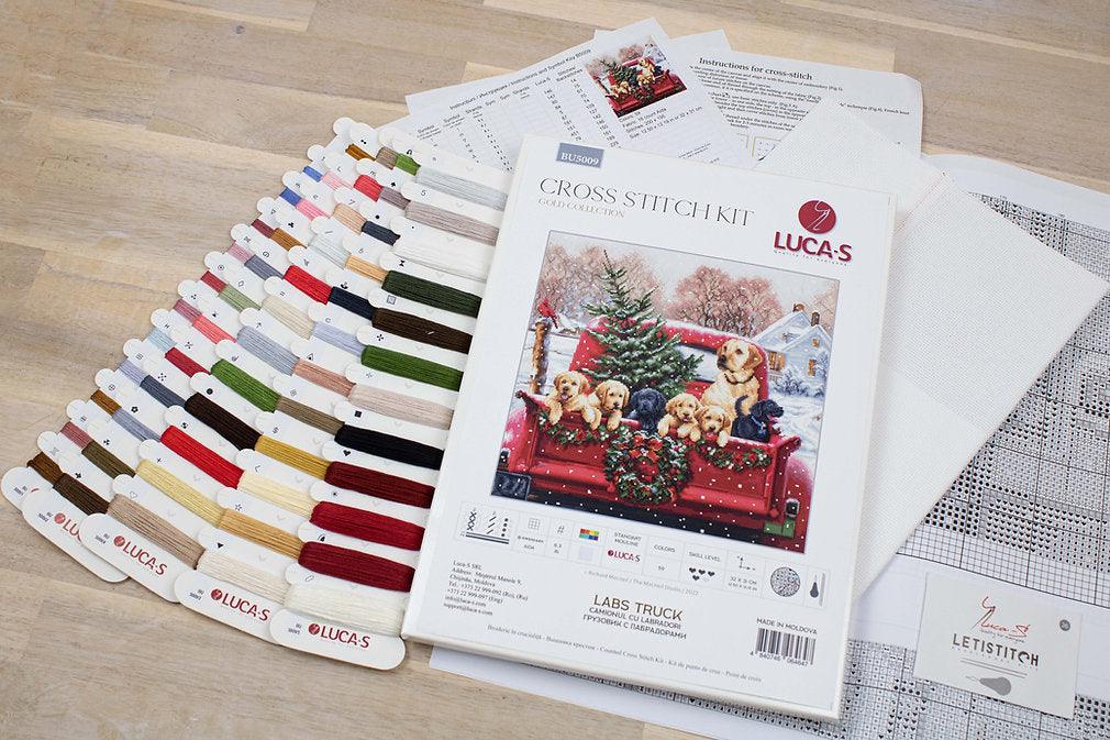 Labs Truck BU5009L Counted Cross-Stitch Kit