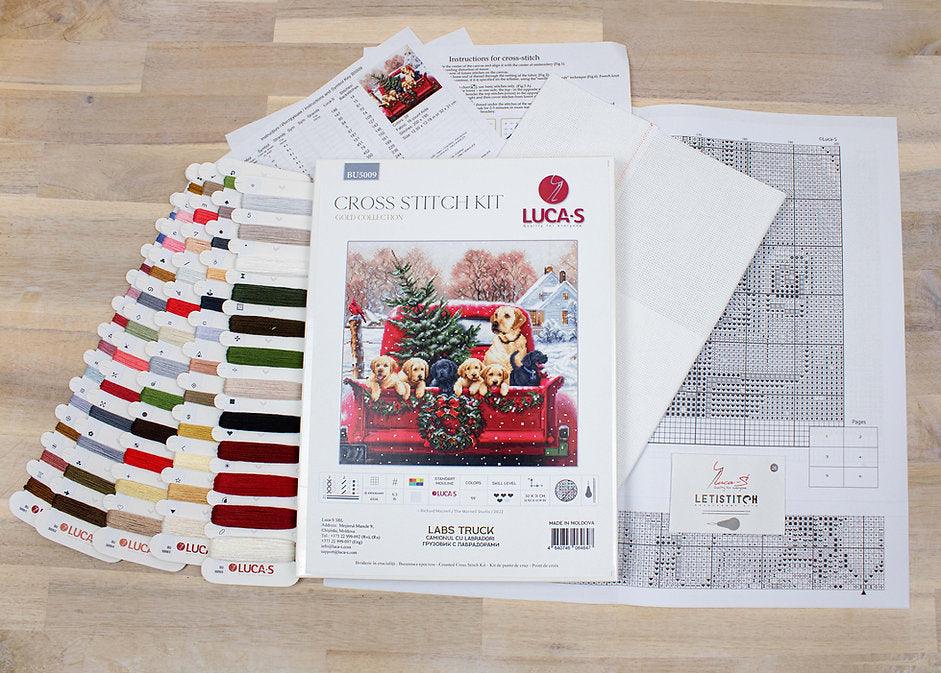 Labs Truck BU5009L Counted Cross-Stitch Kit