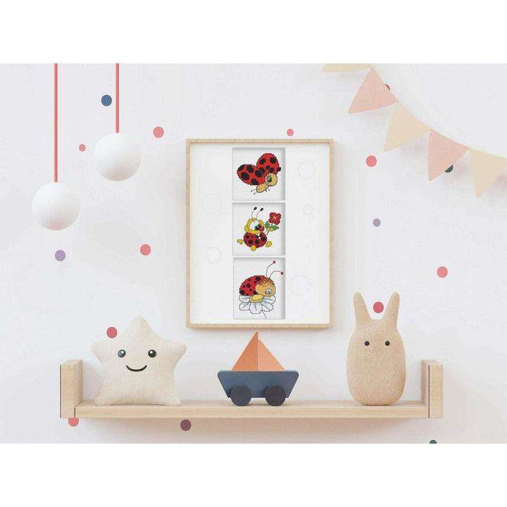 Ladybugs M01L Counted Cross-Stitch Kit for Beginners