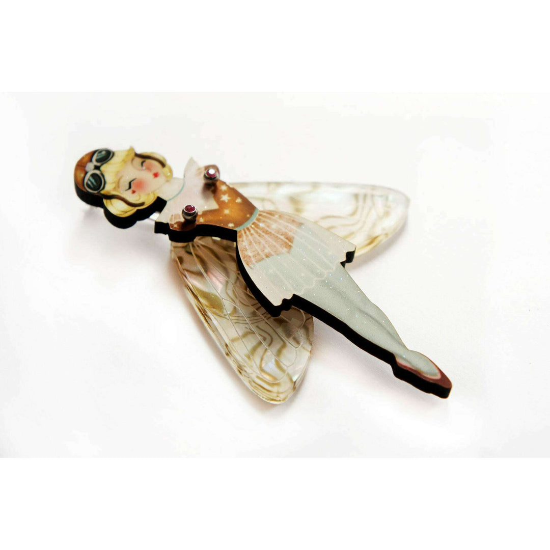 Butterfly Woman Halloween Brooch