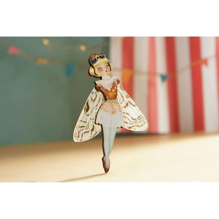 Butterfly Woman Halloween Brooch