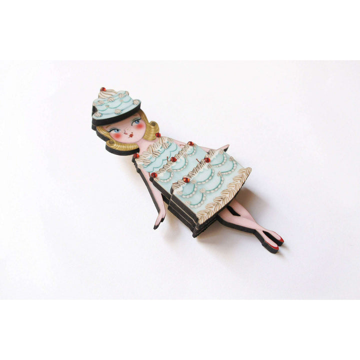 Cake Woman Brooch by Laliblue
