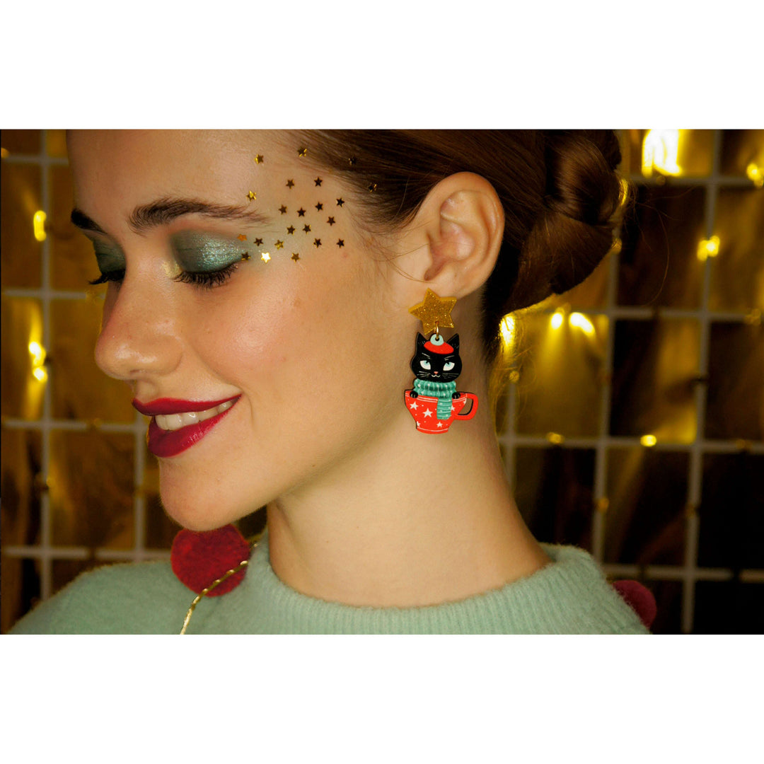 Cat Earrings by Laliblue