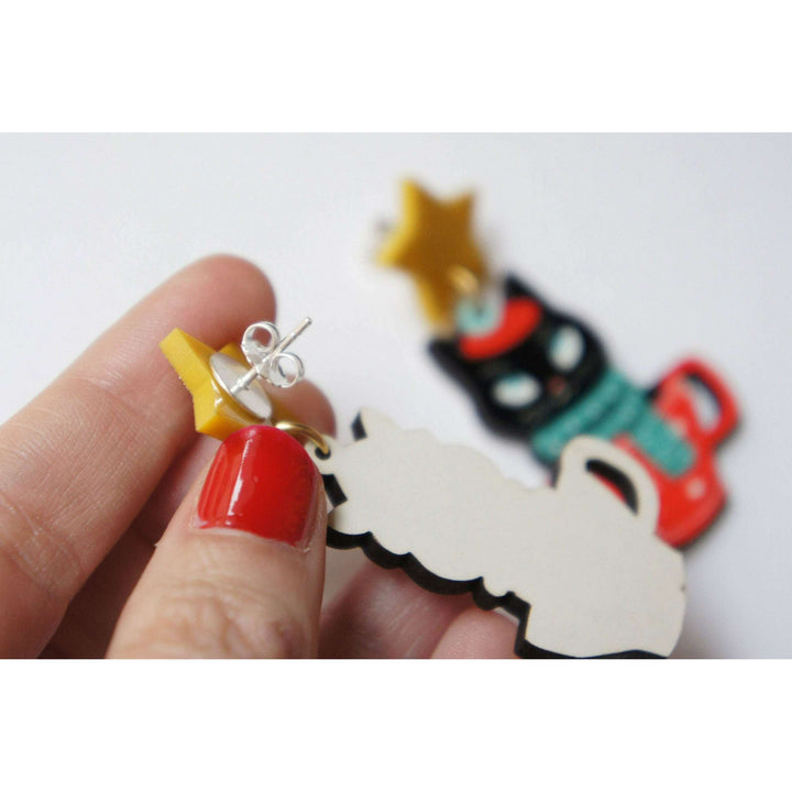 Cat Earrings by Laliblue