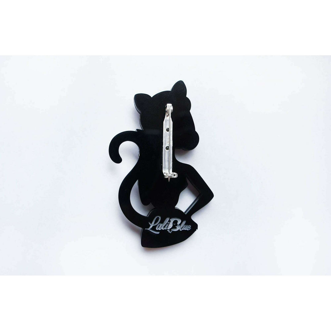 Cat Woman Brooch by Laliblue