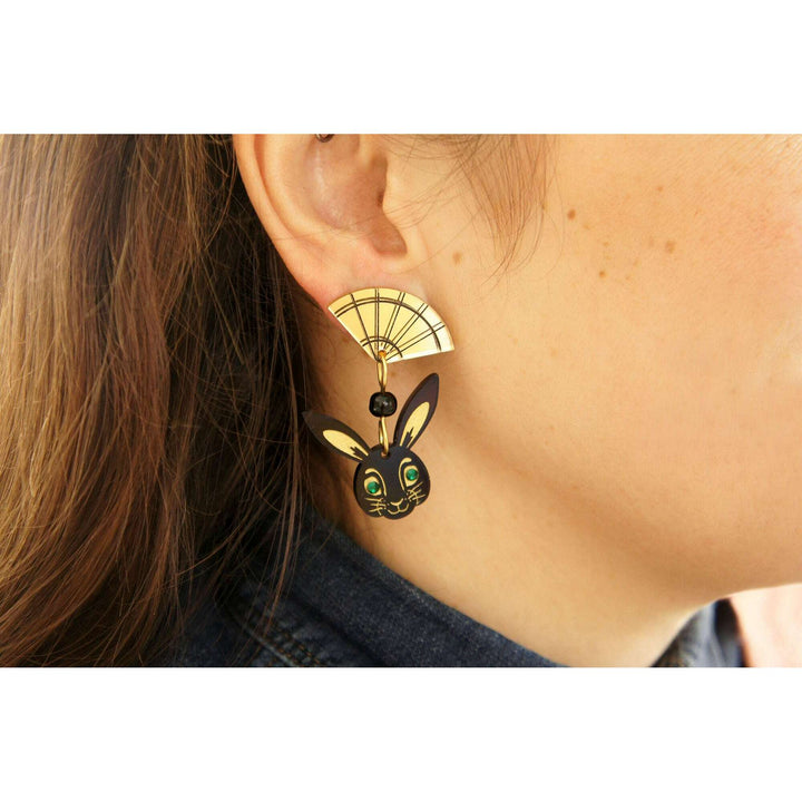 Chinese Year of the Rabbit Earrings by Laliblue