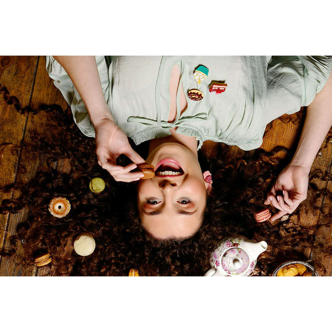 Chocolate Donut Brooch by Laliblue