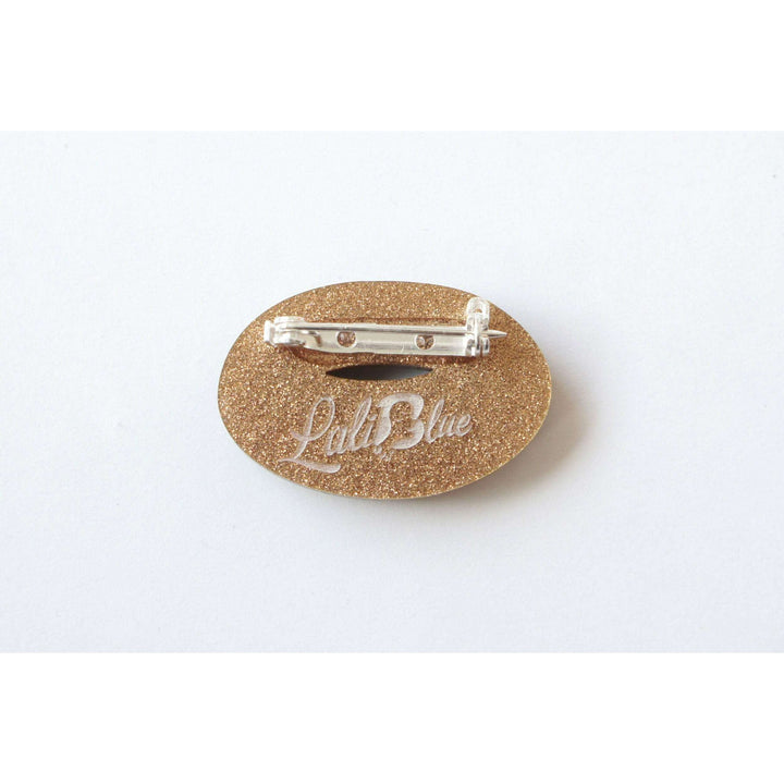 Chocolate Donut Brooch by Laliblue