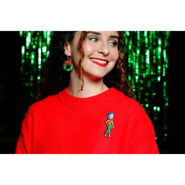 Christmas Market Brooch by Laliblue