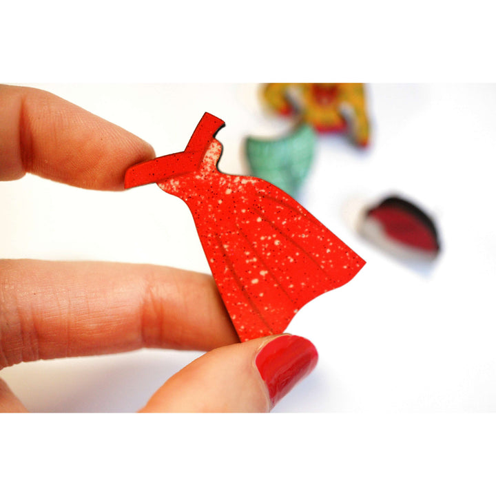 Christmas Market Brooch by Laliblue