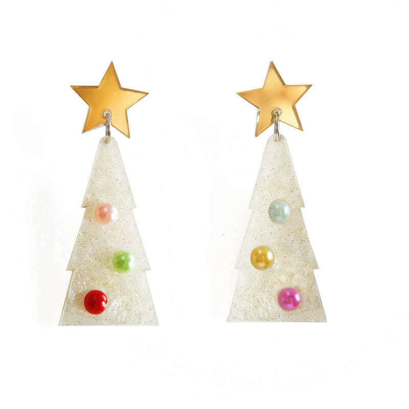 Christmas Tree Earrings by Laliblue