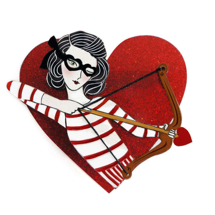 Cupid Girl Brooch