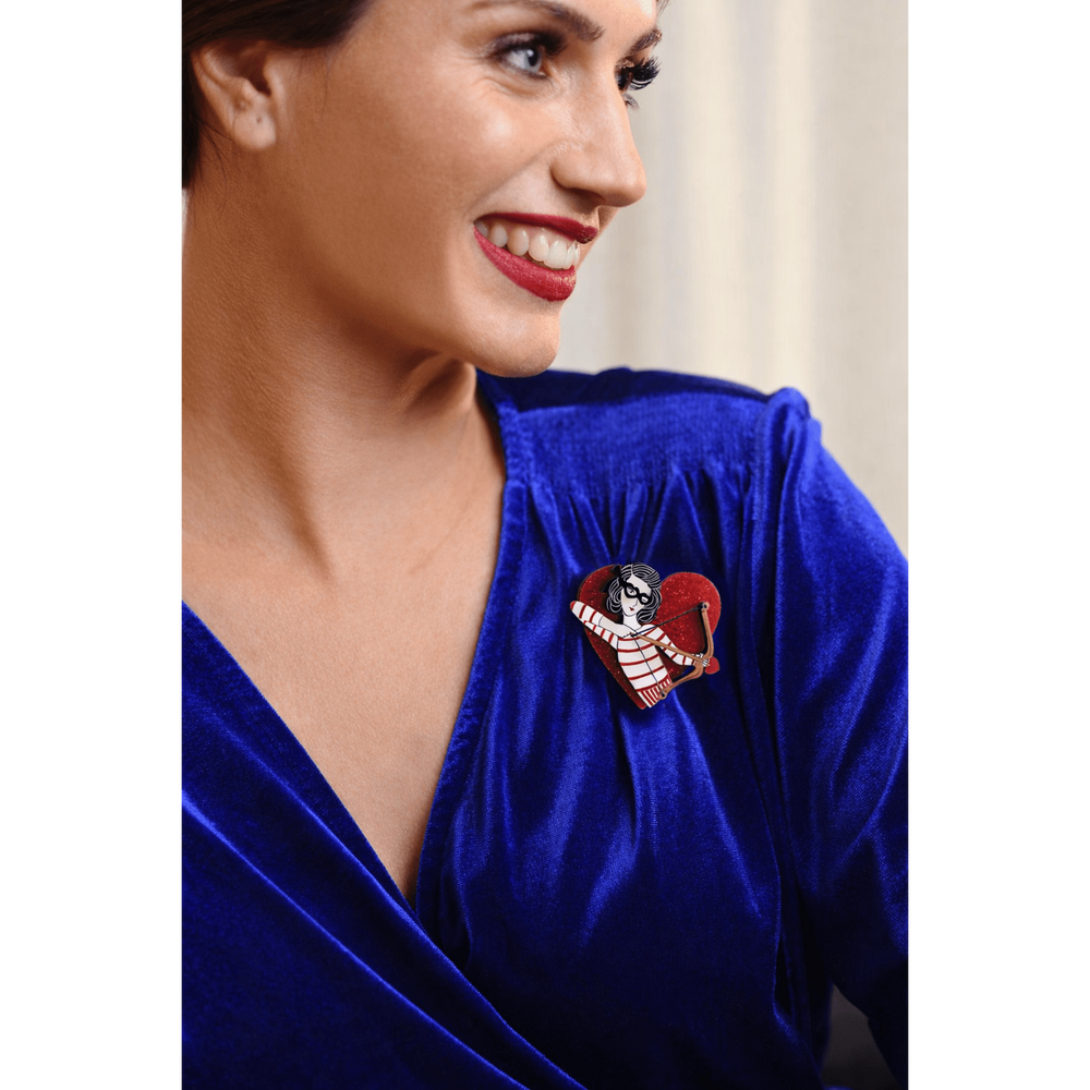 Cupid Girl Brooch