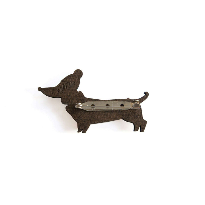 Dachshund Dog in Sweater Brooch