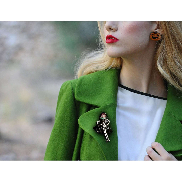 Death Girl Brooch by Laliblue