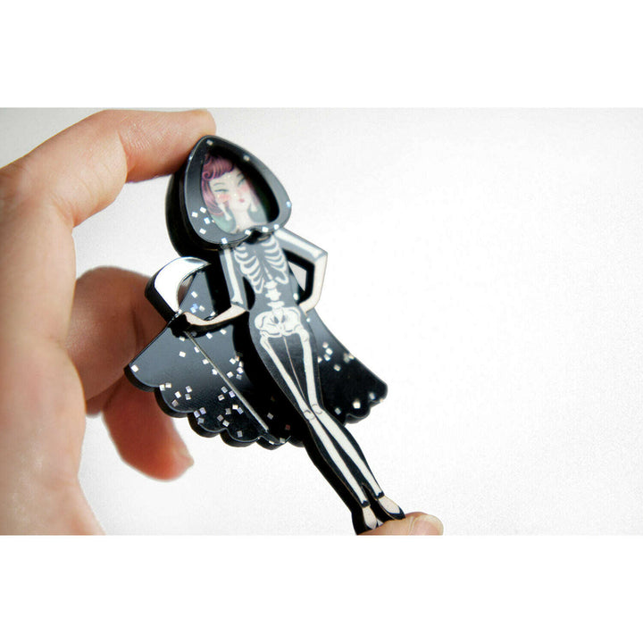 Death Girl Brooch by Laliblue