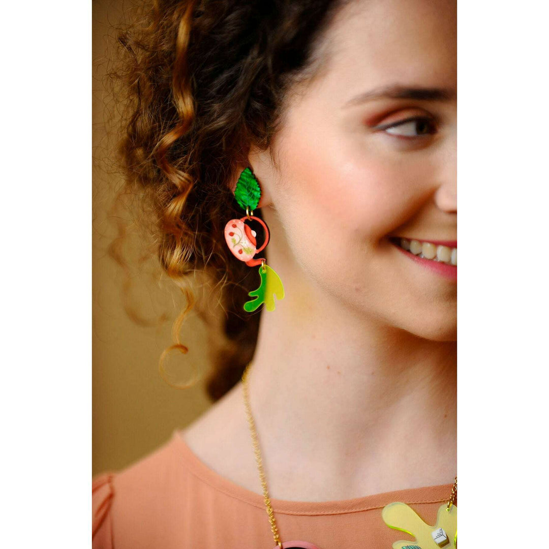 Green Tea Earrings by Laliblue