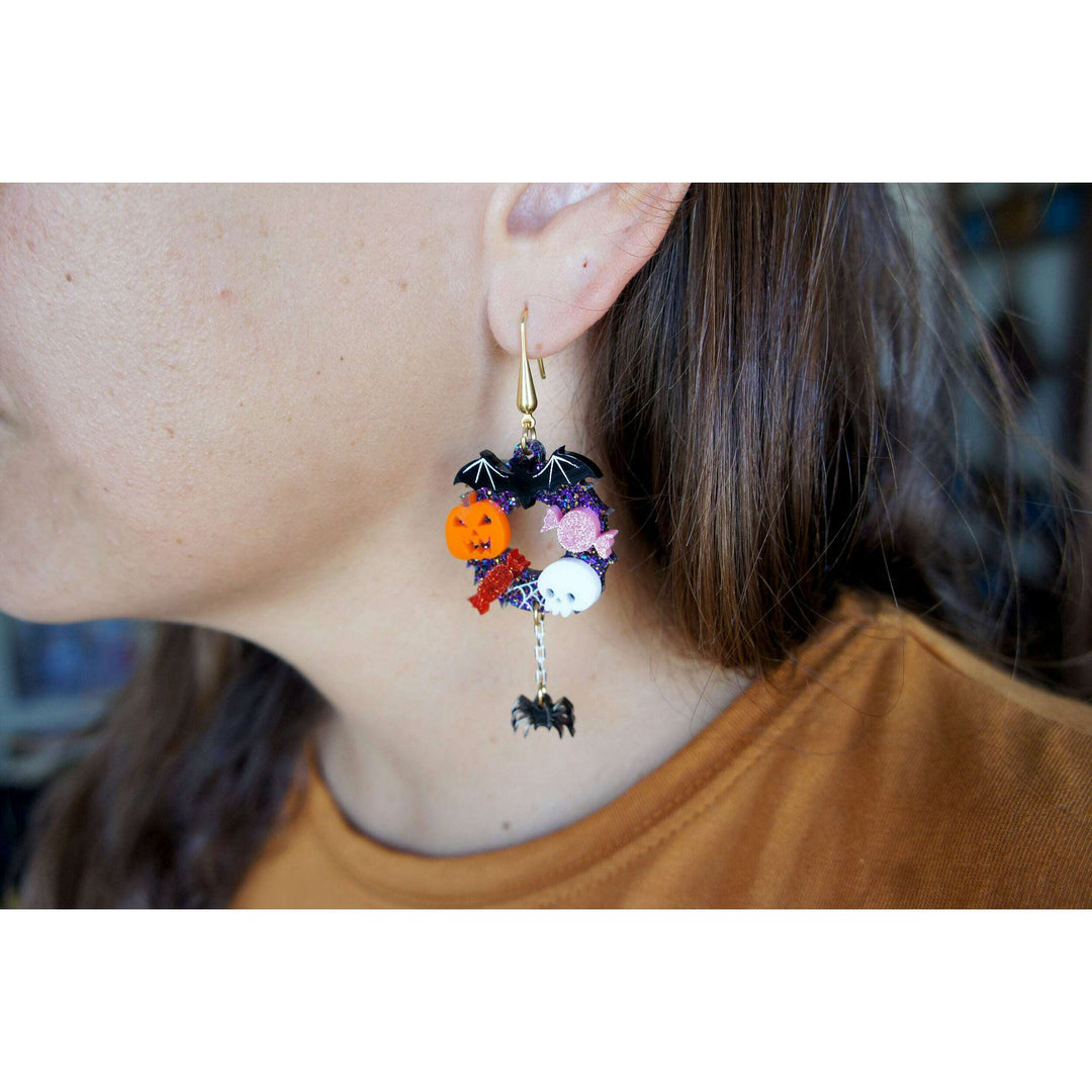 Halloween Crowns Earrings by Laliblue