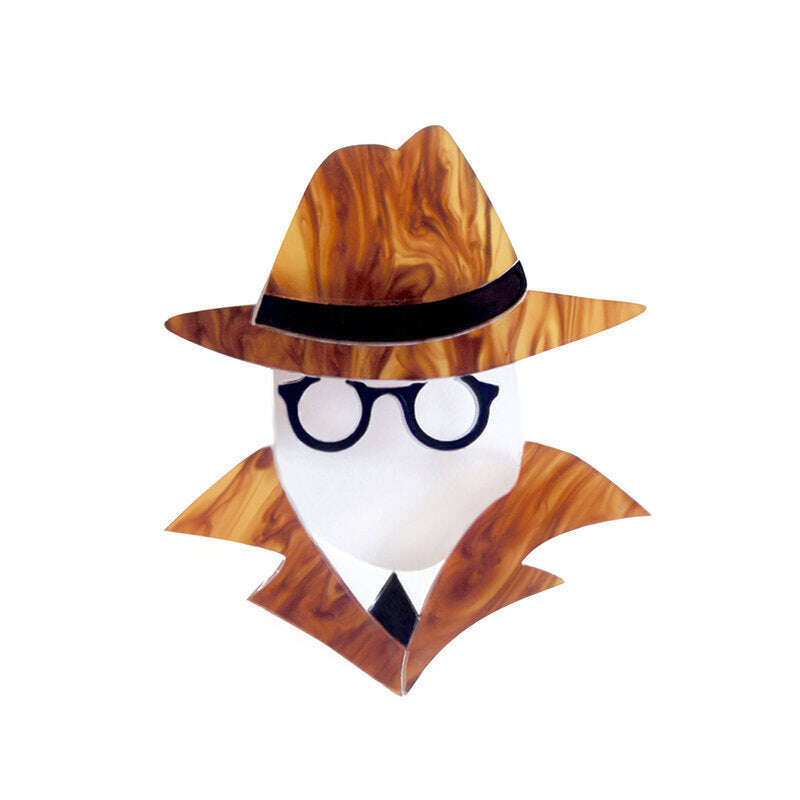 Invisible Man Brooch by Laliblue