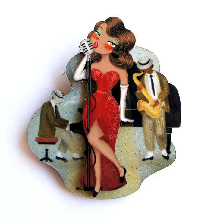 Jazz Concert Brooch by Laliblue