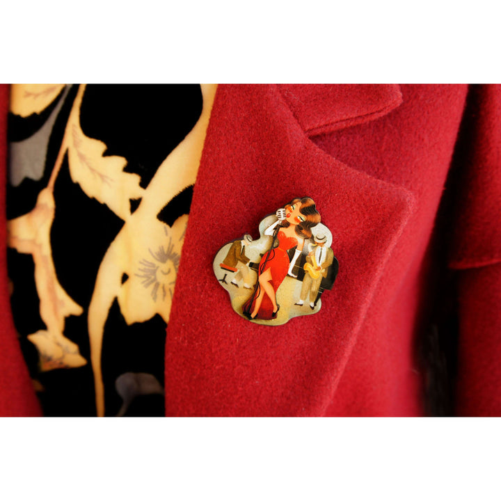 Jazz Concert Brooch by Laliblue
