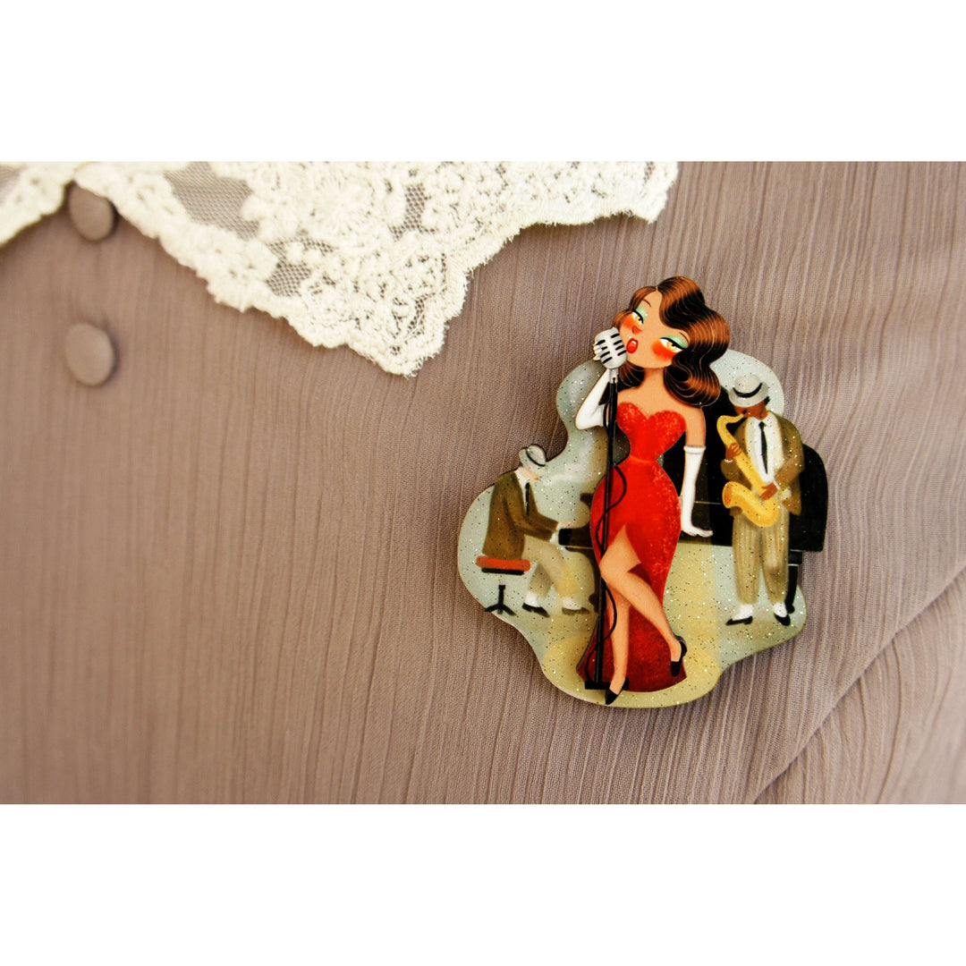 Jazz Concert Brooch by Laliblue