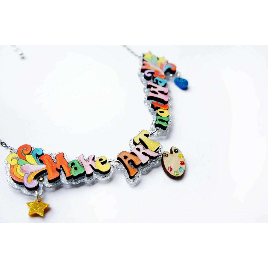 Make Art Not War Necklace