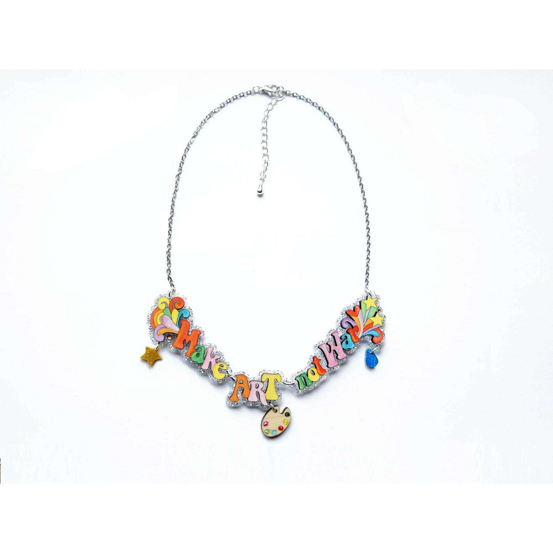 Make Art Not War Necklace