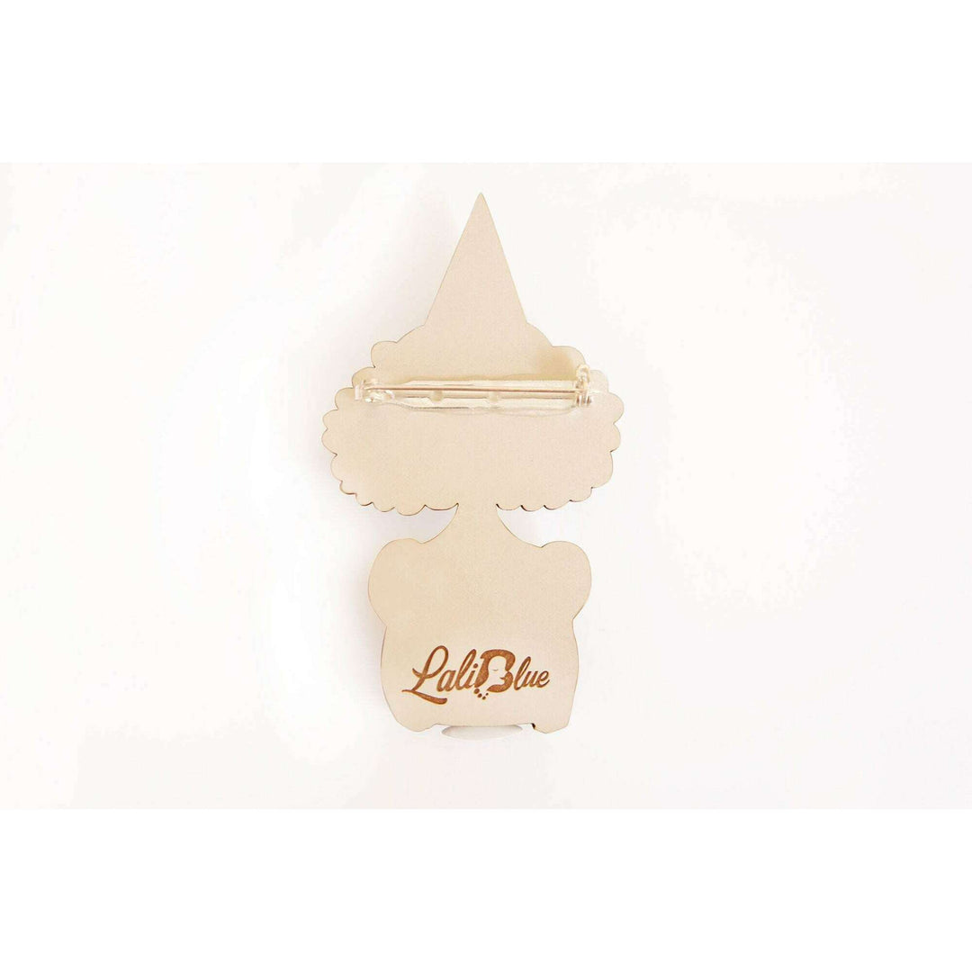 Mime With Cake Brooch by Laliblue