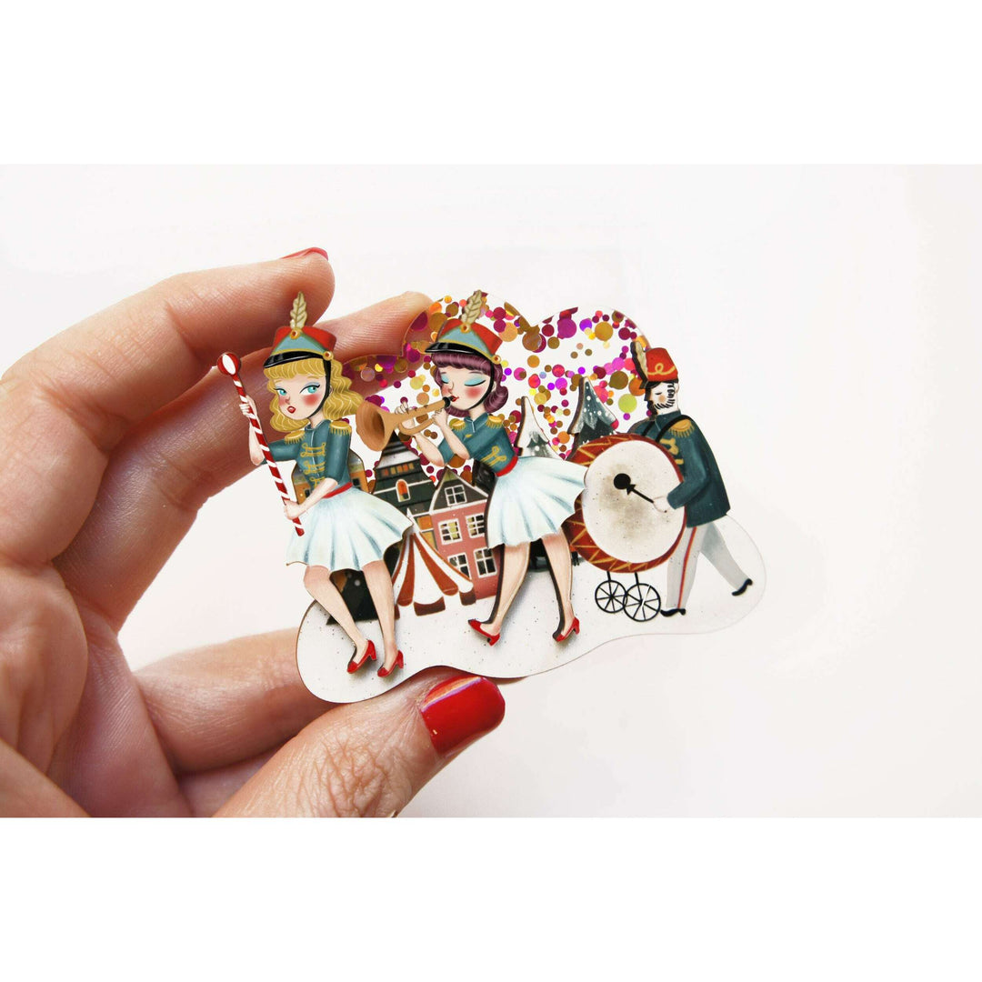Musical Parade Brooch by Laliblue