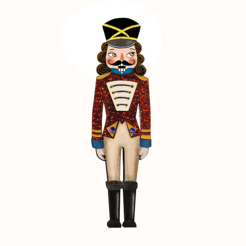 Nutcracker Soldier Brooch by Laliblue