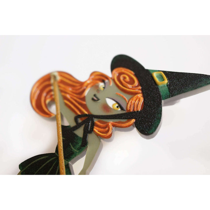 Paddle Surf Witch Brooch by Laliblue