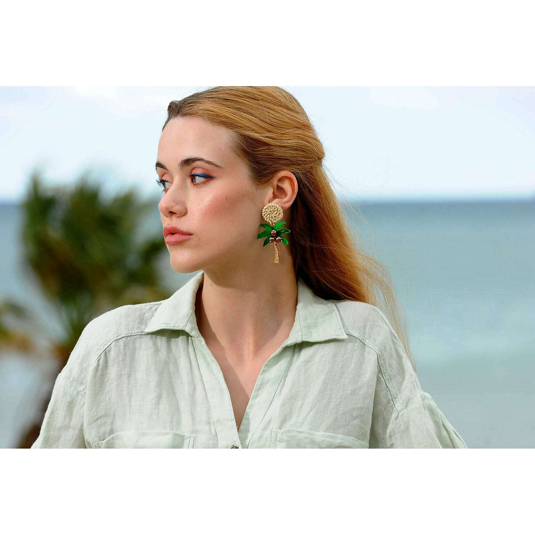 Palm Tree Earrings