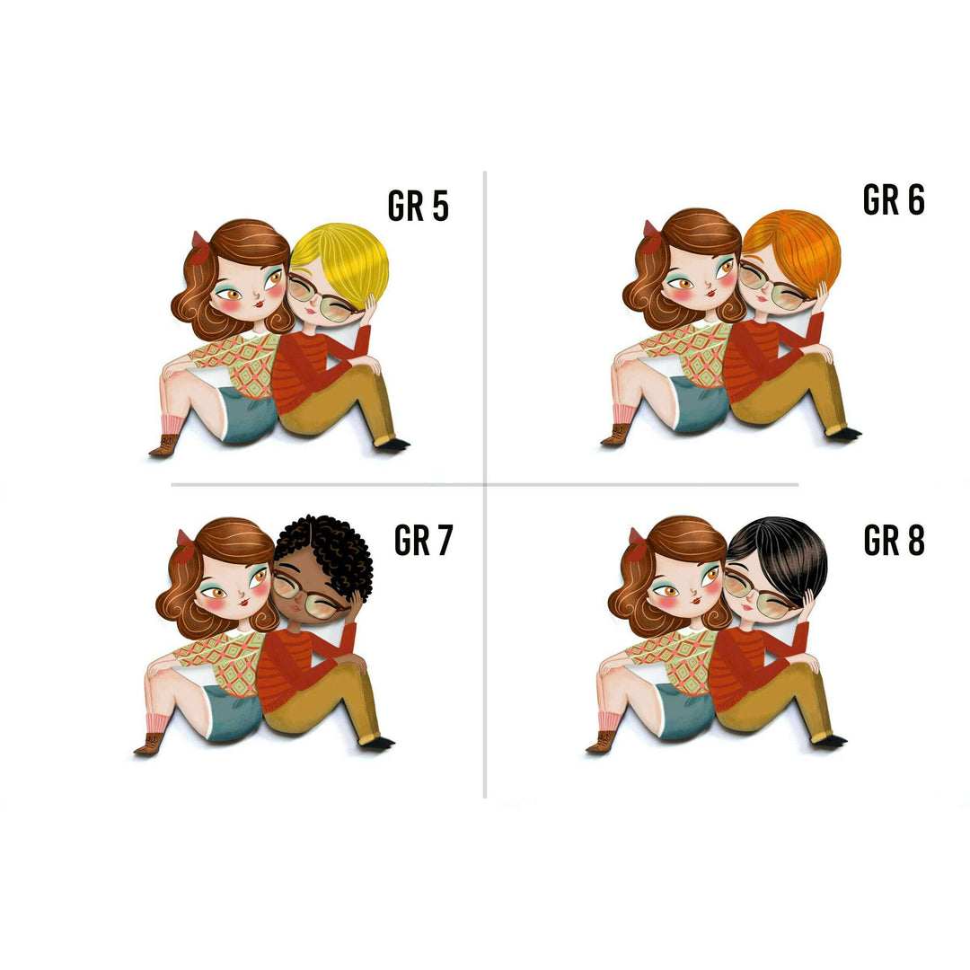Puzzle with redhead girl brooch by Laliblue