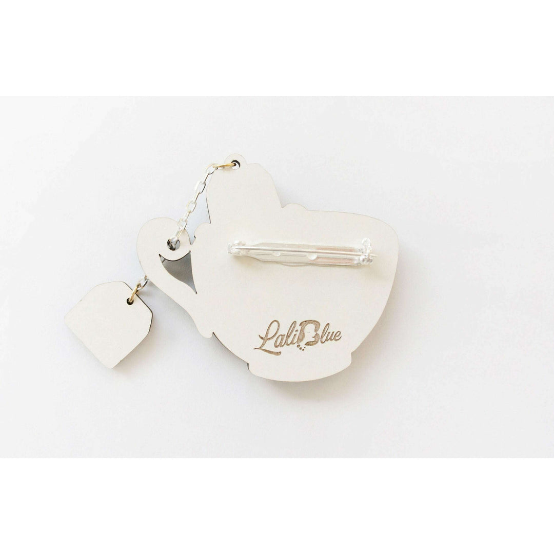 Relax Tea Brooch by Laliblue