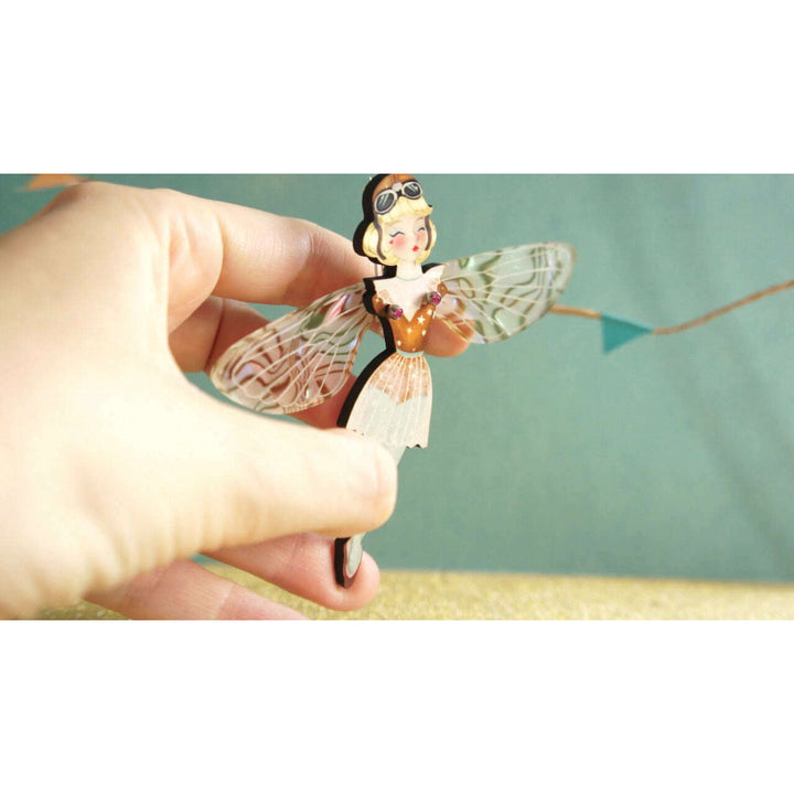 Set of 3 Butterfly Brooches by Laliblue