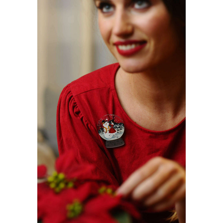 Snowy City Brooch by Laliblue