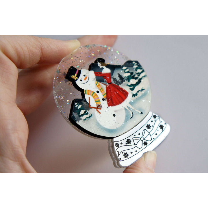 Snowy City Brooch by Laliblue