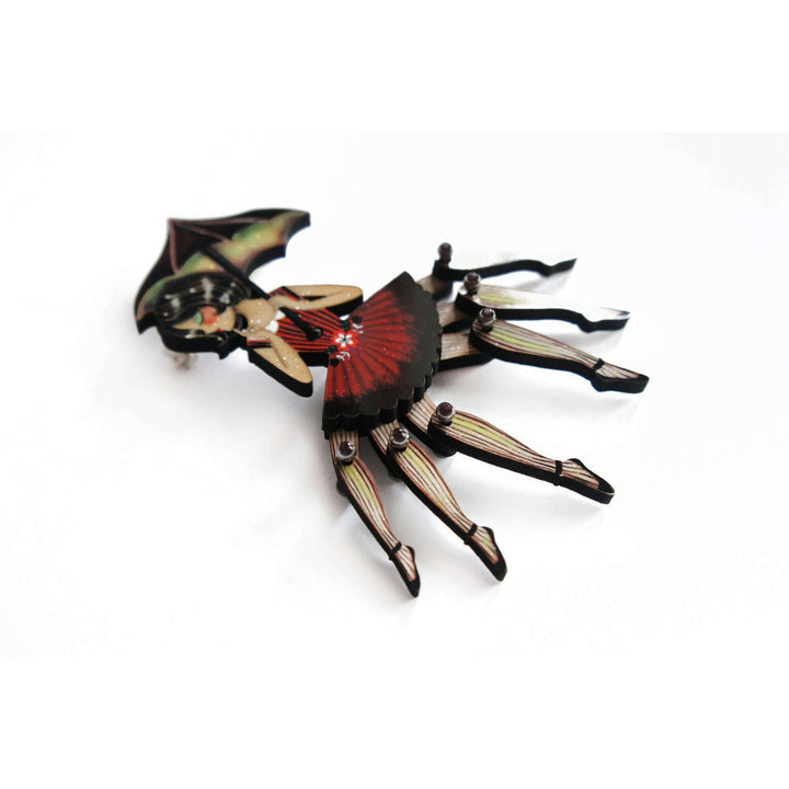 Spider Woman Halloween Brooch