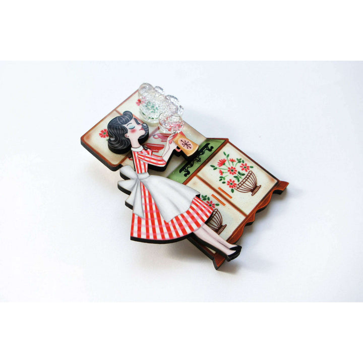 Tea Pin Up Brooch by Laliblue