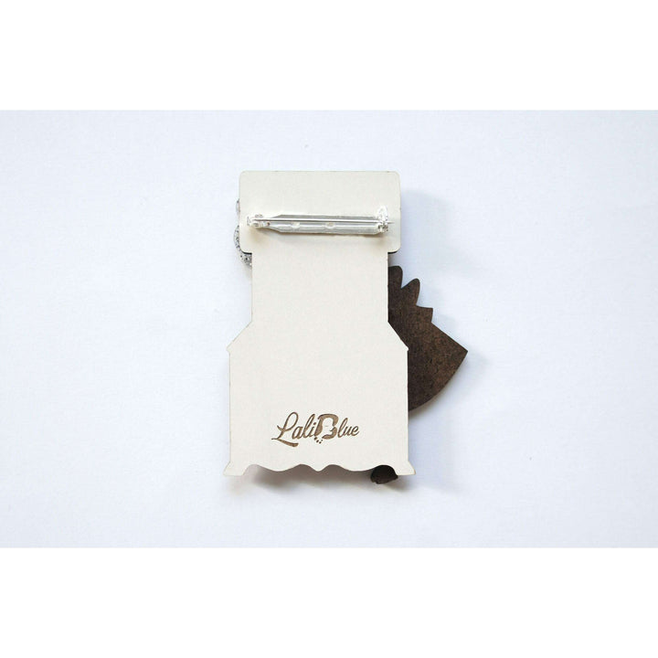 Tea Pin Up Brooch by Laliblue