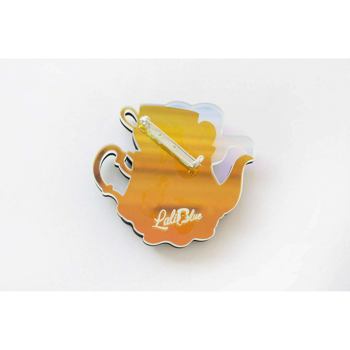 Teapot House Brooch by Laliblue