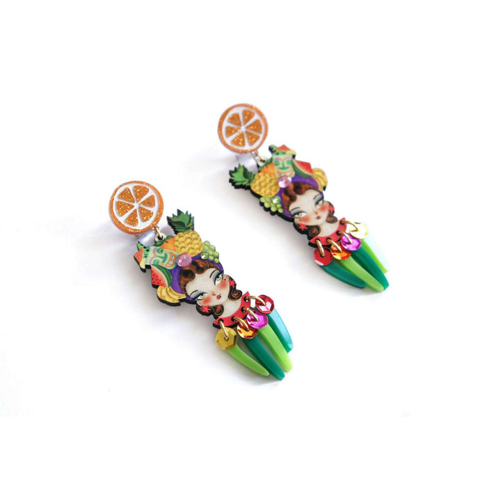Tropical Tiki Girl Earrings