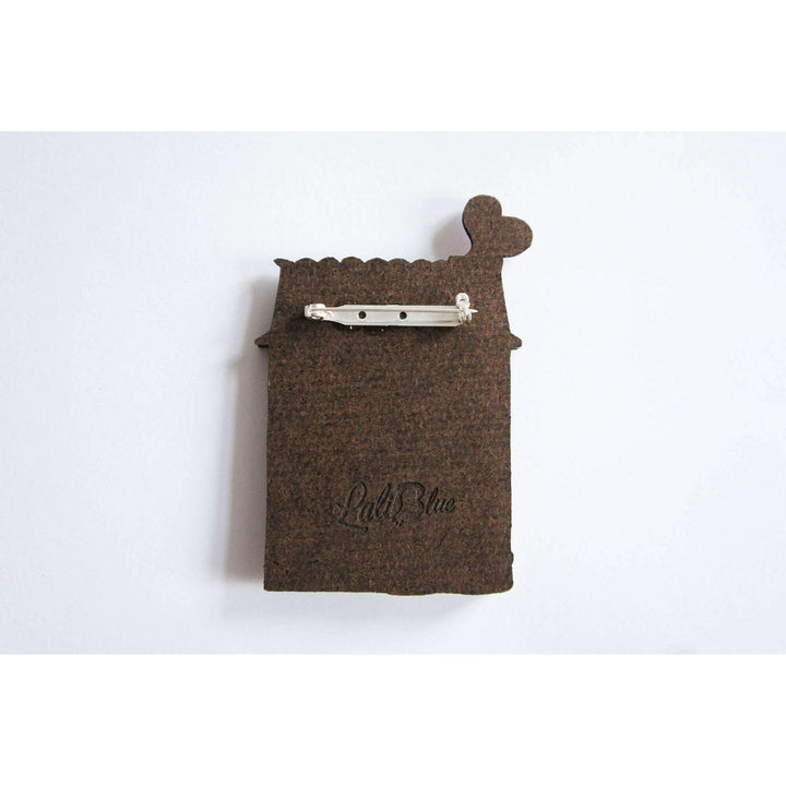 Valentine's House Brooch by Laliblue