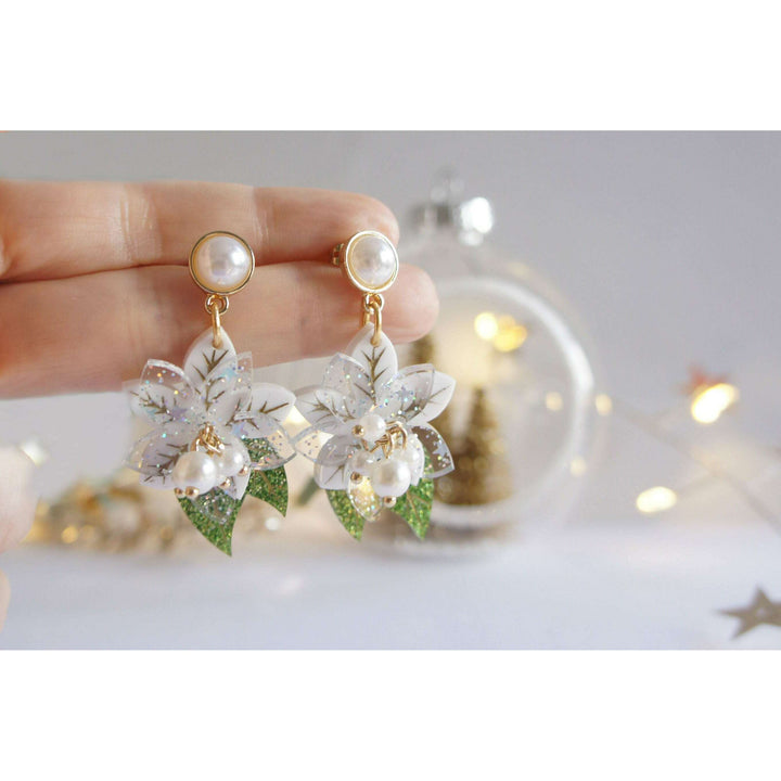 Winter Flowers Earrings by Laliblue