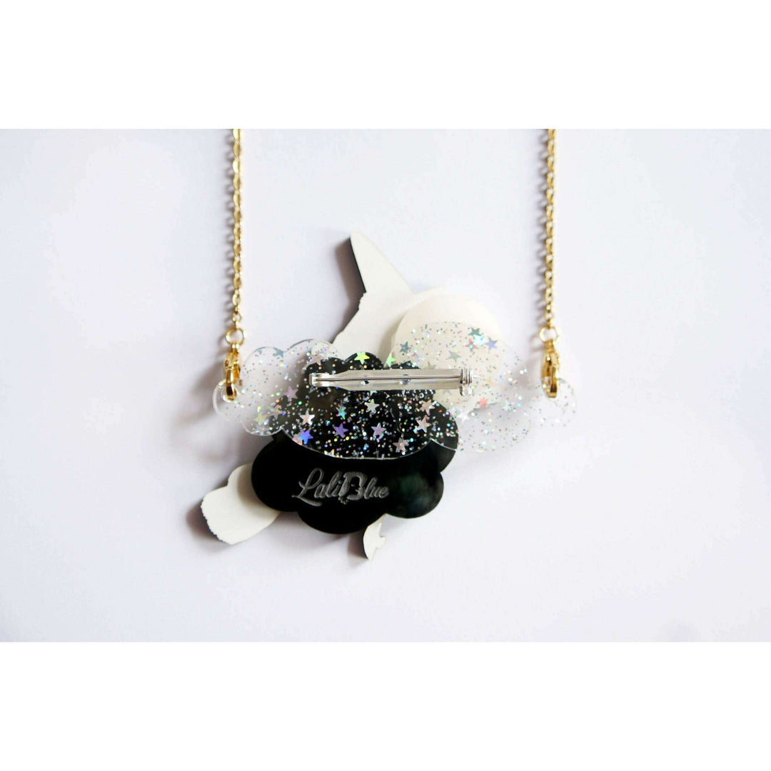 Witch Convertible Necklace-Brooch by Laliblue