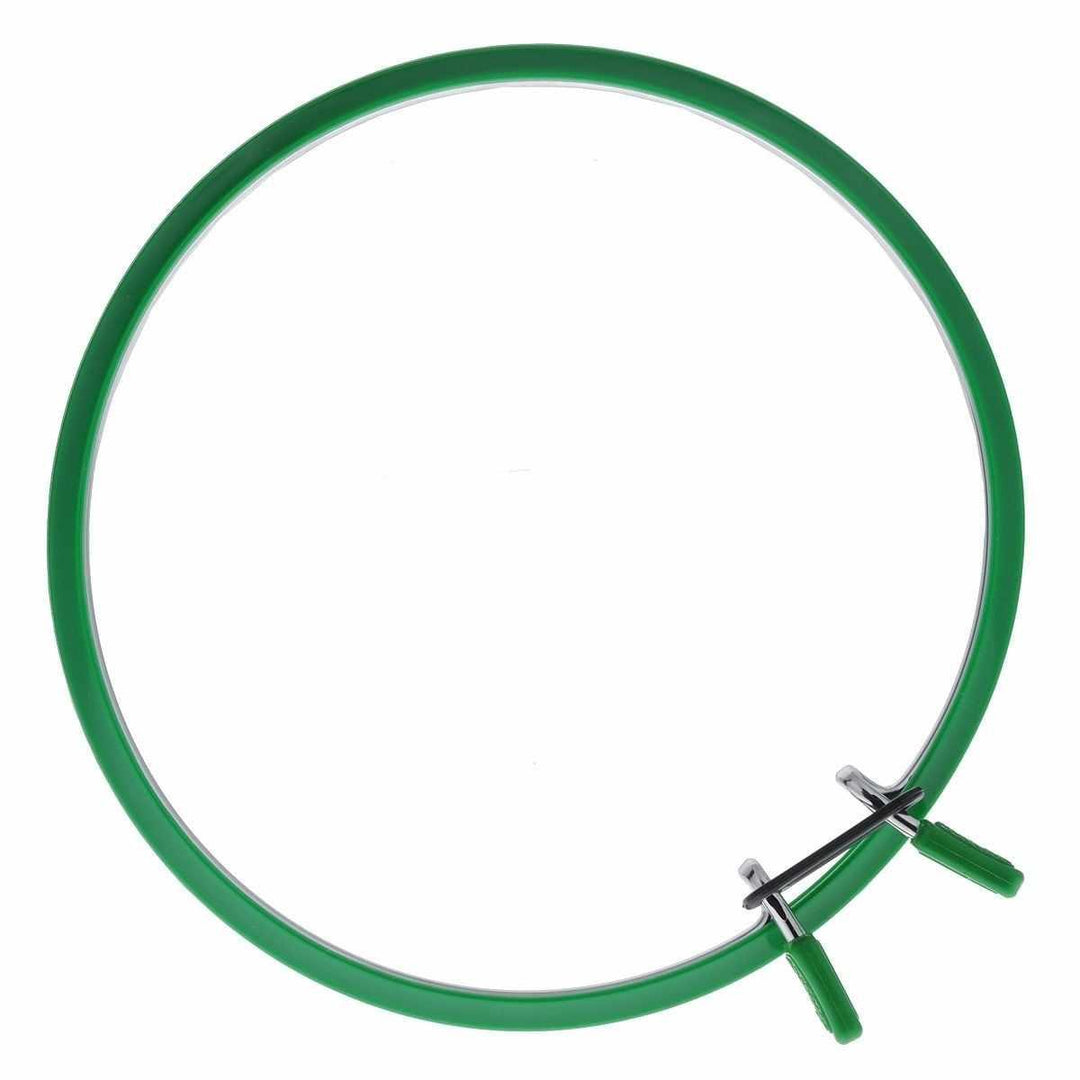 Large Spring Metal Embroidery Hoop Nurge 160-1 Deep Green